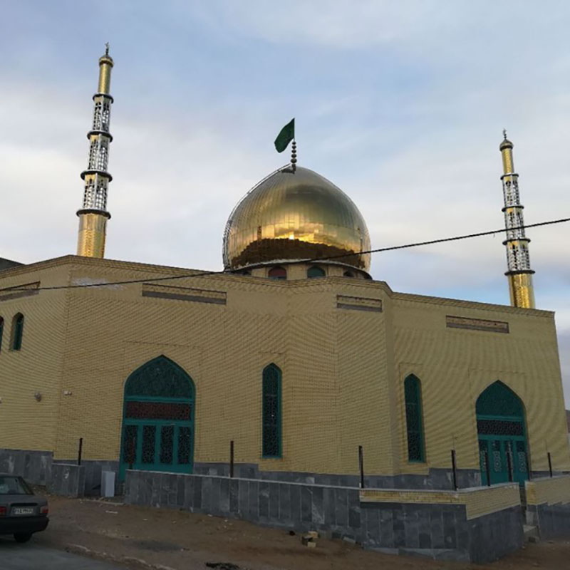 مسجد امیرالمؤمنین شهر نافـچ استان چهارمحال و بختیاری - ساخت گنبد | ساخت  گلدسته | ساخت گنبد و گلدسته | گنبدسازی